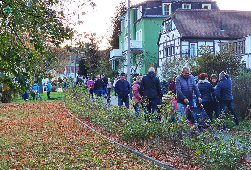 die 100 Jahre Stele macht Halt in Niederhäslich