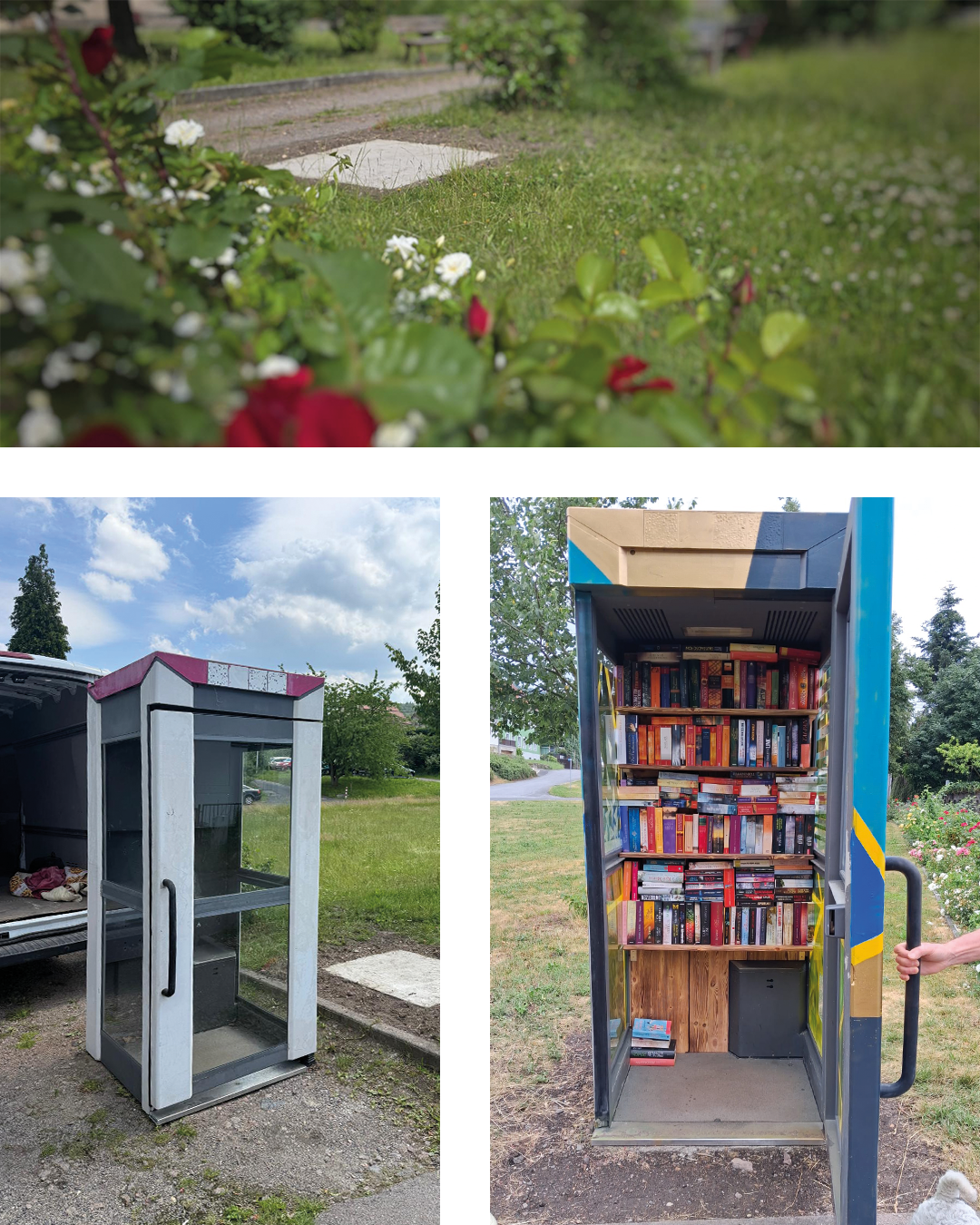 Bücherzelle am Dorfplatz